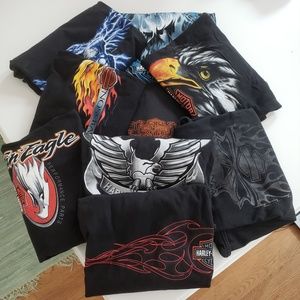 Harley-Davidson T-Shirts - Men's Large - Lot of 9!